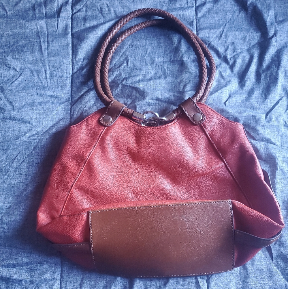 Elegant Brown Leather Tote Bag